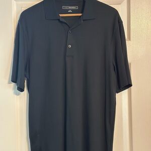 Greg Norman Collection Black Polo Shirt Performance Fabric